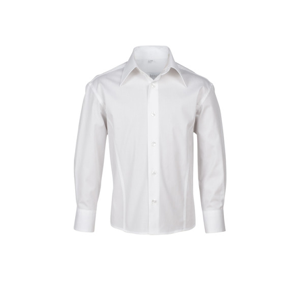 Stretchhemd, Kinder, langarm, slim fit